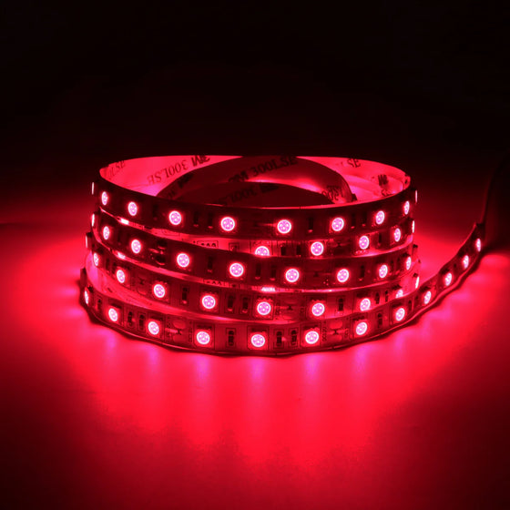 730–735nm-DC12V Red & Infrared Rigid LED Strip-SMD2835/SMD5050, 30/60/120/240 LEDs/m, 5/50/500Meters, IP00/IP65, Plant Grow Light, Horticulture Lighting, Seedling Growth, Indoor Plant Light