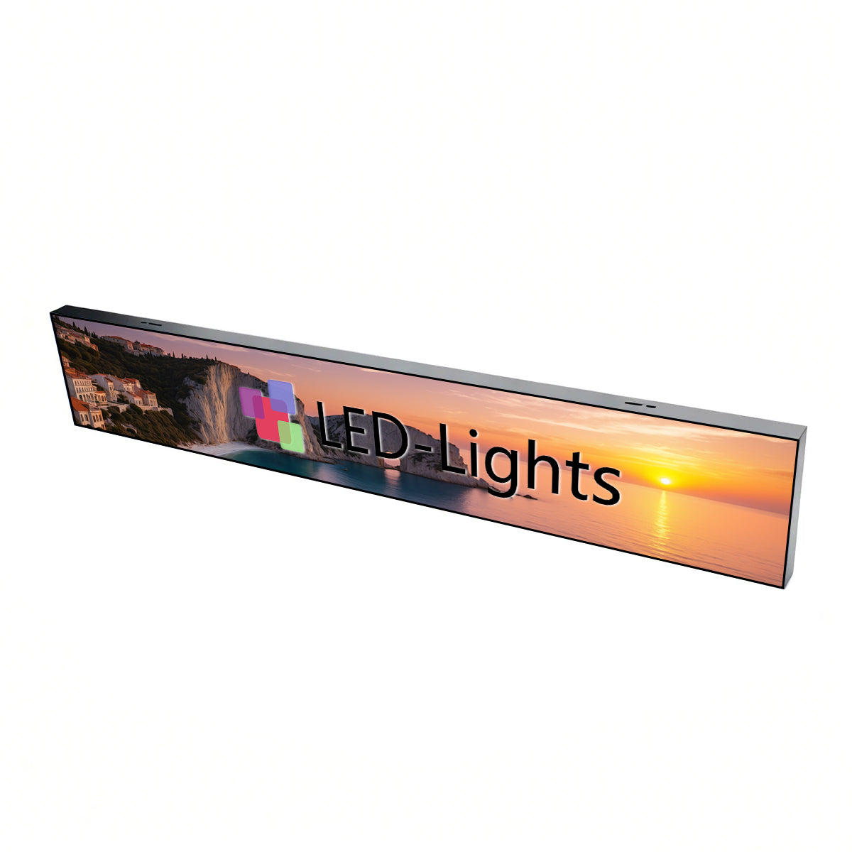LFL-S Series Frameless LED Shop Display – P1.86 · 160×960mm | Mirror Finish LED Screen, Seamless with Modern Shop Décor