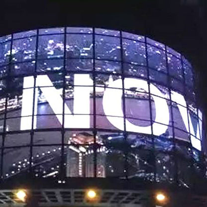 tClear Series Tri-proof P3.9/7.8mm OutdoorTransparent LED Display 4500nits in Size 1000x500mm Aluminum Cabinet for Indoor Installation for Glass /Window