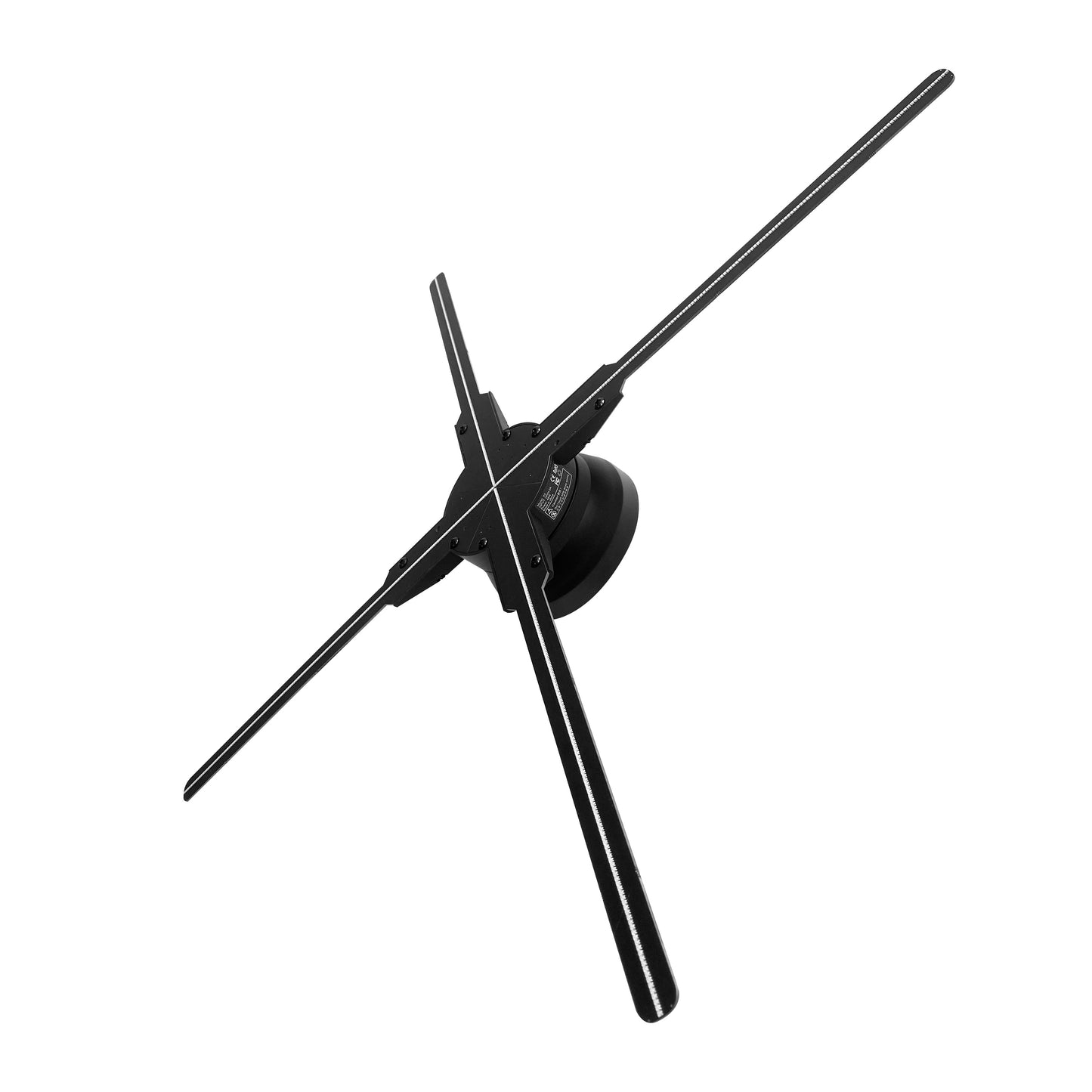 FL Series 45cm to 49cm (17.7–19.3 inch) | 3D Hologram LED Display | Medium Size | Asynchronous Control | 3D LED Display Fan | Fan Only / Transparent Protective Cover / Black Protective Cover | 4 Blades