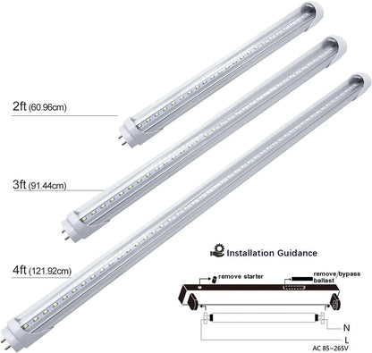 3ft T8 LED Tube Lamp – 15W – Retrofit Type – Frosted Cover – 3000K / 4000K / 5000K – Ballast Bypass – Non-Dimmable (AC90-240V) or 110V Dimmable – 20-Pack / 100-Pack