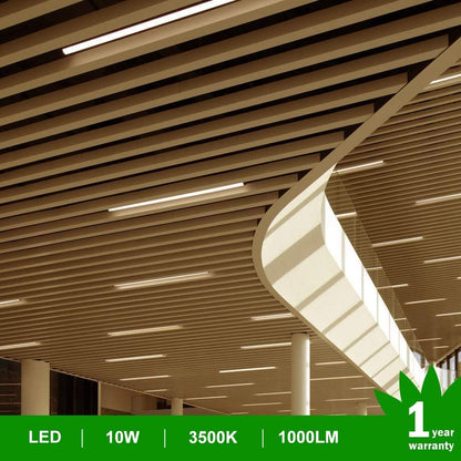 IT Series LED Shop Light – 2FT T5 Integrated Fixture | 10W | Warm/Natural/Daylight White | Linkable Utility Ceiling & Under Cabinet Tube Light | Corded Electric with Built-in On/Off Switch | Non-Dimmable AC90–240V | 20-Pack / 100-Pack