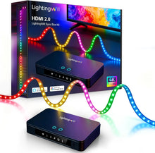 LightingWill CST3 HDMI 2.0 Sync Box TV Backlight Strip Kit – RGBIC LED Strip with 72 LEDs/m, 4K 60Hz Screen Sync Lighting for TV, Gaming and Entertainment
