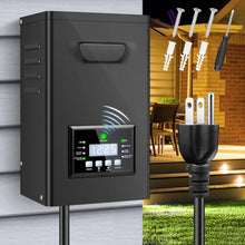 500W / 600W Outdoor Low Voltage Transformer, 120V to 12V/15V AC, Timer & Internal Photocell, Single Zone, Outdoor Lighting Power Supply for Yard, Garden & Patio Lighting