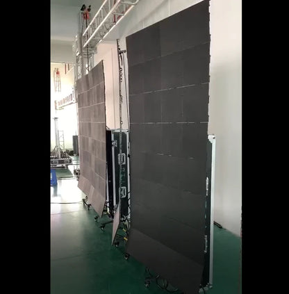 LEP-M Series Foldable & Liftable LED Digital Signage Poster | 1×4m Indoor Kit | P3.9mm | Remote-Controlled Rolling Case Display