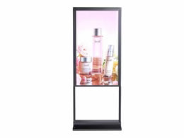55" Double-Sided High Bright LCD Window Display, 2500nits Front + 700nits Back, Android 2+32G, Non-Touch, Cloud/APP/USB, Hanging/Floor Stand