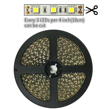940nm SMD5050 DC12V Infrared LED Strip Light – High Power Invisible IR for Surveillance, 30/60/120 LEDs/m, 5M /10M, IP00/IP65