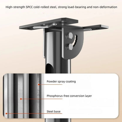 42-85 inch Dual Back to Back LCD Screen Hanger LCD TV Ceiling Hanger 360 Degree Rotation Wall-mounted LCD Monitor Stand