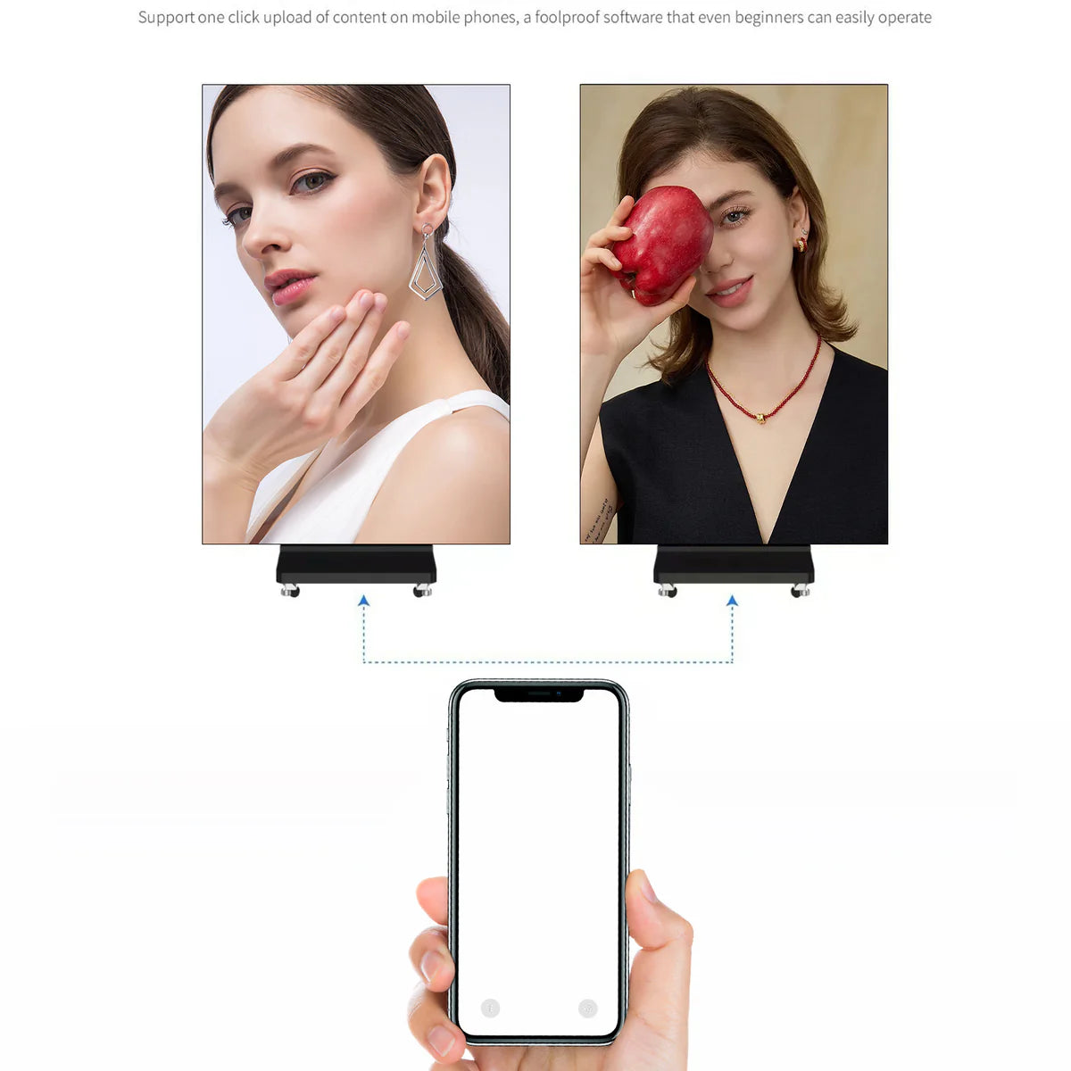 LEP-TR Series Tri-Fold LED Digital Signage Poster | 1280×1920mm Foldable Panel | P2.5 / P2 / P1.86 / P1.53 | GOB Surface | Portable Indoor Kiosk Display