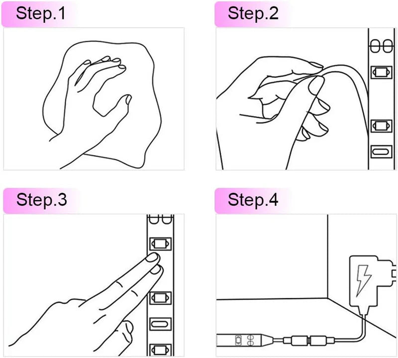 24W / 60W UV Black Light LED Strip – 16.4FT / 5M / 10M | SMD2835 | 60 LEDs/m (300 LEDs Total) | 395–405nm | Non-Waterproof / IP65 Waterproof | With Power Supply | Perfect for Night Fishing and Blacklight Party Events