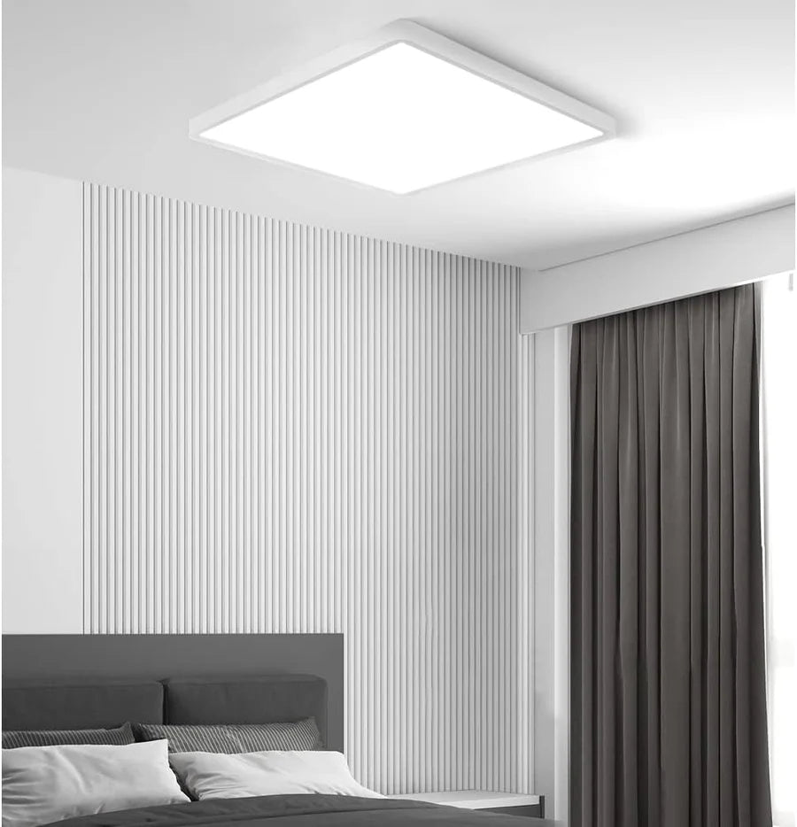 AC 110–130V White Square Flush Mount LED Ceiling Light – 9 / 12 / 15.7 Inch – 3000K / 4500K / 5000K / 6500K – for Residential & Commercial Lighting – Local Stock (US)