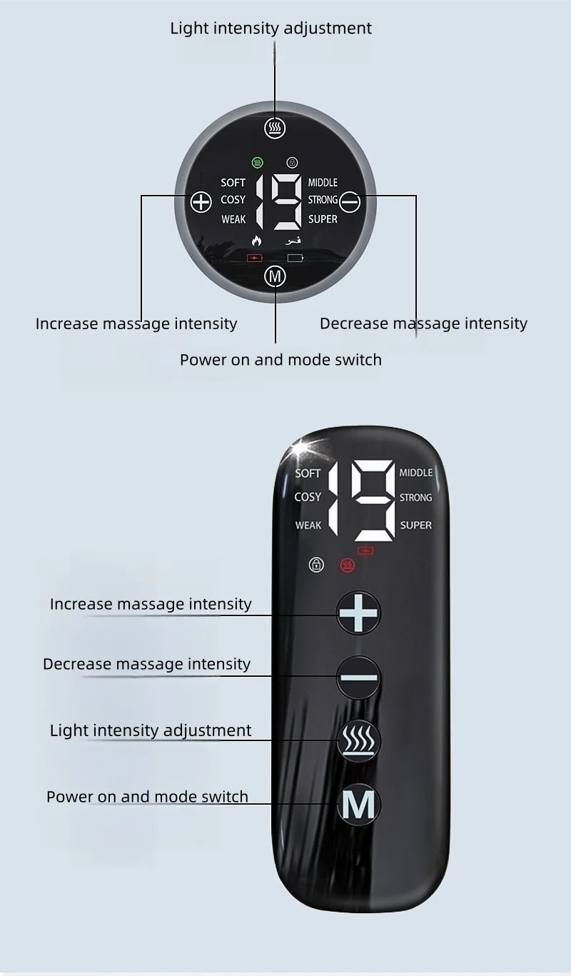 Infrared Therapy Heating Belt – Wireless Near Infrared Waist Belt | 2000mAh Battery | Digital Display | Transparent Film | With / Without Remote Control | Type-C Charging | for Back & Waist Pain Therapy