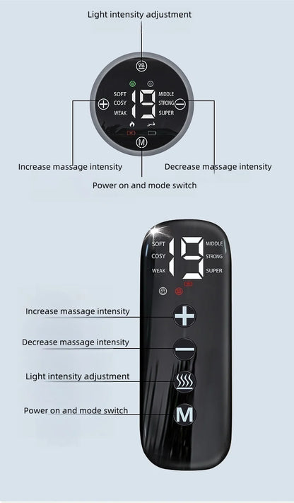 Infrared Therapy Heating Belt – Wireless Near Infrared Waist Belt | 2000mAh Battery | Digital Display | Transparent Film | With / Without Remote Control | Type-C Charging | for Back & Waist Pain Therapy