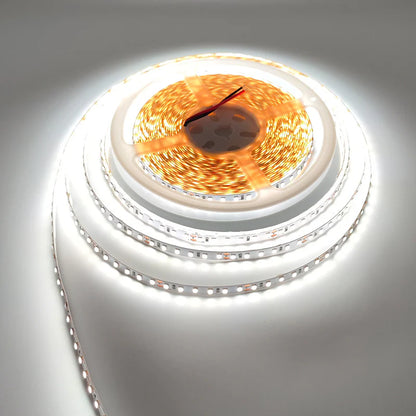 Full Spectrum LED Strip Light | CRI 97+ | SMD2835, 600 LEDs (60 LEDs/M) | 24V DC, 16W/M | 5M (16.4FT) Roll | 8mm White PCB | | IP00 / IP67 Options | Flexible Tape Light