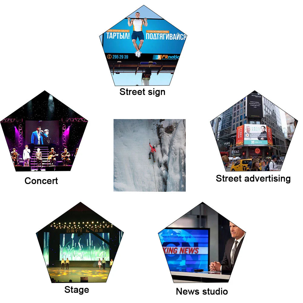 OF-1FT Series Outdoor Flexible LED Module – P2.54 / P3.81 / P5.08 / P6.927 / P10.16 | 1ft × 1ft Panel | Dual-Side IP65 Waterproof | Front & Rear Maintenance | 5000nits | Nationstar LEDs