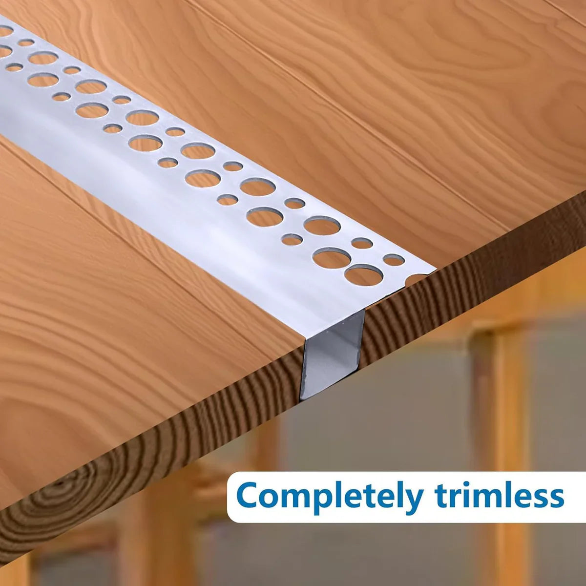 One-Sided Drywall LED Aluminum Profiles – for 1–12mm LED Strip Plaster-in Recessed Profile | Silver | Milky White Cover | 1m / 2m / 3m | 50 / 100-Pack