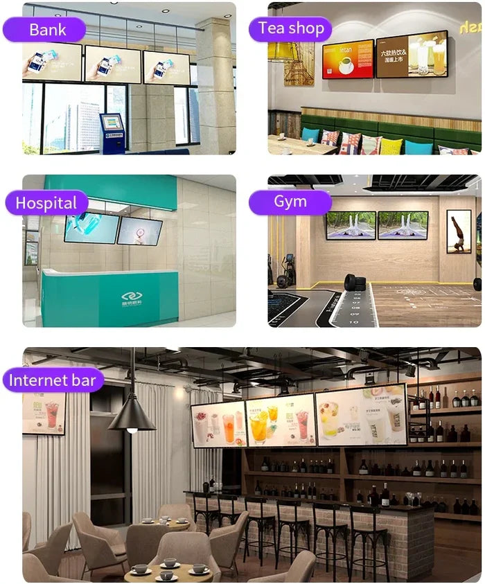 43" Indoor LCD Digital Signage Screen 1920x1080 Resolution | Android RK3568 2GB+16GB | Non-Touch / Infrared / Capacitive Touch | CMS Software | VESA Mount