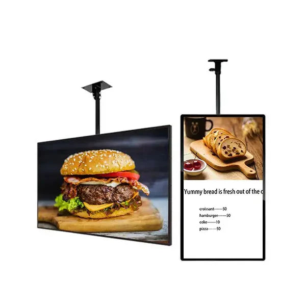 21-65 inch LCD Screen Hanger LCD TV Ceiling Hanger 360 Degree Rotation Wall-mounted LCD Monitor Stand