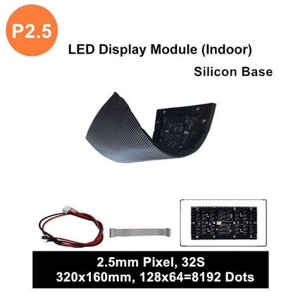 IF-3S Series Indoor Flexible LED Modules – 320×160mm Soft Magnetic SMD Panels | P4 / P3.076 / P2.5 / P2.0 / P1.86 / P1.53 / P1.25 | Bendable Full-Color LED Tiles | 600nits