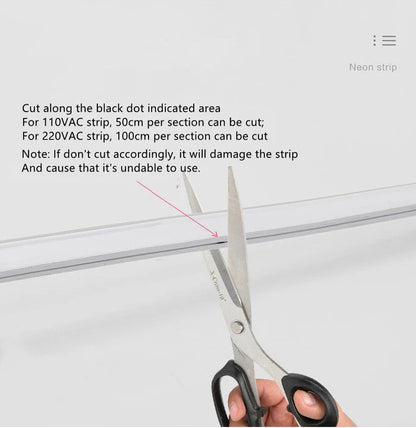 RGB LED Neon Rope Light 10x20mm – SMD5050, 60 LEDs/M, 12W/M, AC110-220V, Flexible, Cuttable, Waterproof (IP65) Neon Strip Lighting for Indoor & Outdoor Decor with Remote Control