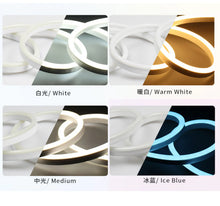 Single Color LED Neon Rope Light 8x16mm | 110V/220V AC Flexible Neon LED Strip | SMD2835 120LEDs/m | Waterproof Cuttable Neon Flex for Indoor & Outdoor Decoration | 20m / 50m / 100m Kit with Power Adapter Plug