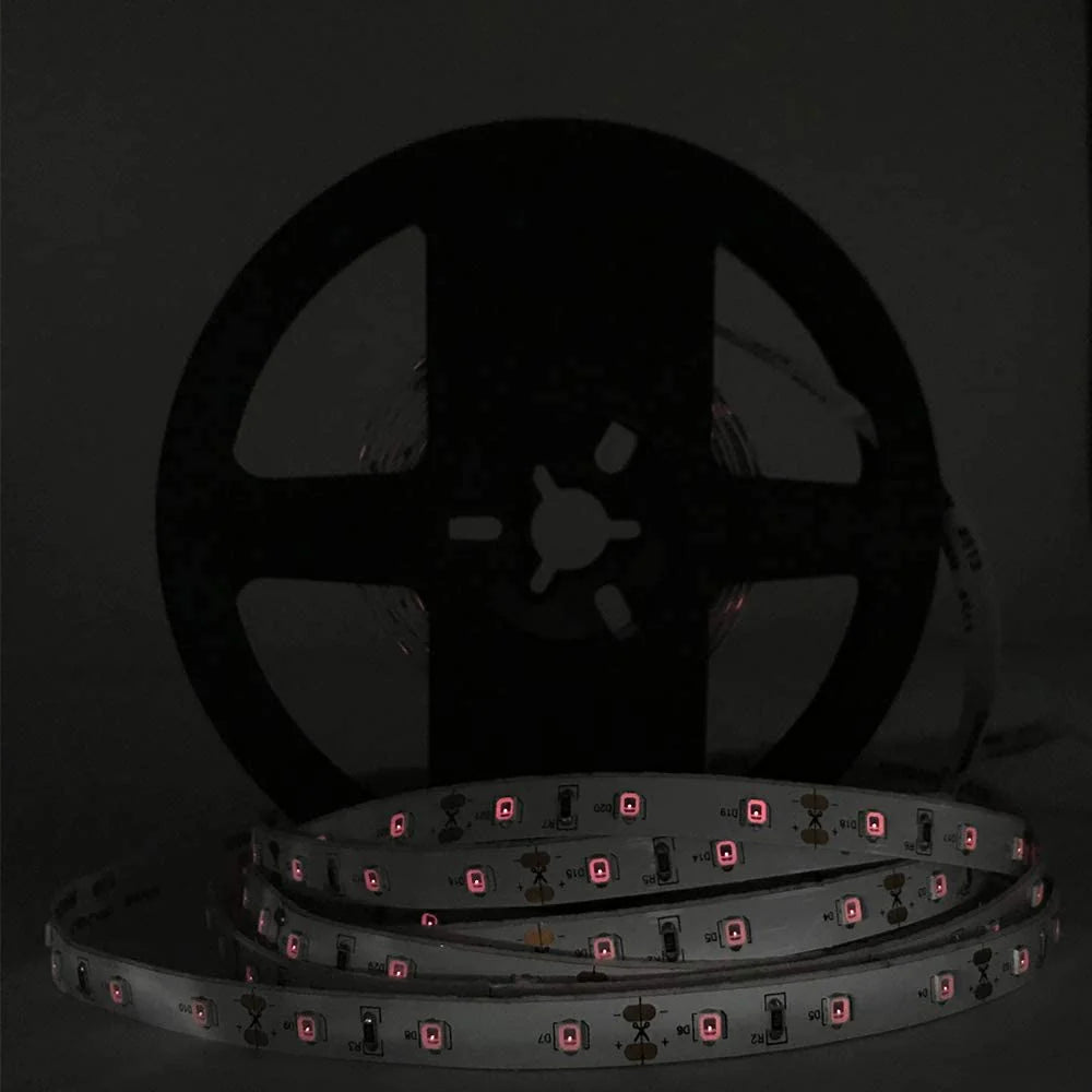 850nm SMD2835 DC12V Infrared LED Strip Light – Night Vision IR for Security, 60/120/240 LEDs/m, 5M /10M, IP00/IP65