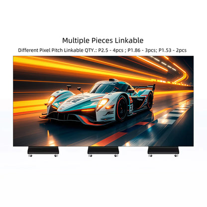 LEP-TR Series Tri-Fold LED Digital Signage Poster | 1280×1920mm Foldable Panel | P2.5 / P2 / P1.86 / P1.53 | GOB Surface | Portable Indoor Kiosk Display
