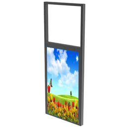 65" Double-Sided High Bright Window LCD Display, 2500nits Front + 700nits Back, Android 2+32G, Non-Touch, Cloud/APP/USB, Hanging/Floor Stand