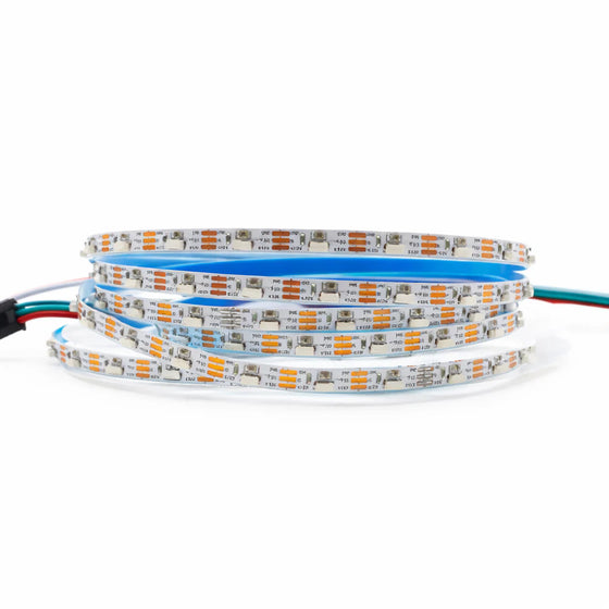 Side Emitting SMD4020 RGB LED Strip Light - DC12V | 5mm PCB | 60 LEDs/M | Non-Waterproof | for Mirror, Kitchen Cabinet, Bedroom | 50/500M