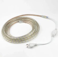 SMD5050 High Voltage LED Neon Strip Light – 60 LEDs/M | 3000K / 4000K / 6000K / Red / Green / Blue / Pink | AC110V / 220V | Waterproof Flexible Flat Rope Light for Indoor & Outdoor Accent & Decorative Lighting | with Power Plug | 50/100M