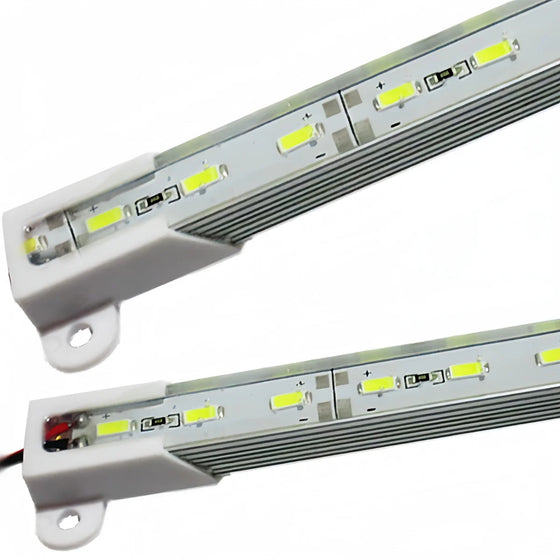 DC12V Aluminum Channel Rigid LED Strip Light, 14x7mm 0.5M / 1M SMD5730 72LEDs/M, Warm White / Daylight White IP65 Waterproof, for Indoor & Outdoor Lighting, 50PCS / 500PCS