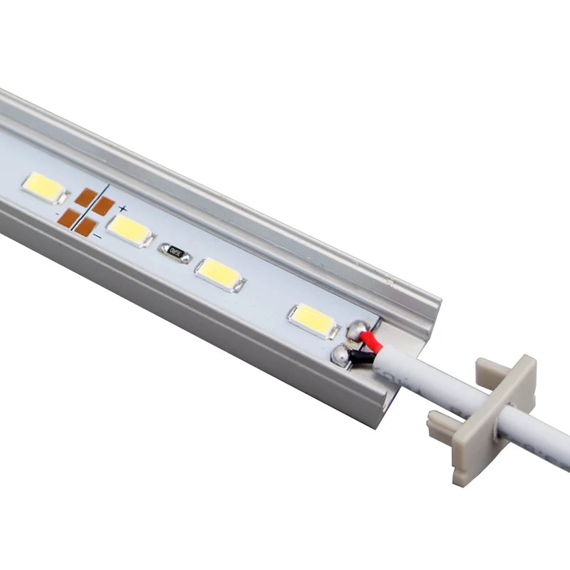 U02 Silver Aluminum Rigid LED Strip Light, DC12V SMD5630 72 LEDs/M 17×9mm 0.5M/1M Warm White / Natural White / Cool White Silver Finish Non-Waterproof, for Indoor Accent & Display Lighting, 50PCS / 500PCS