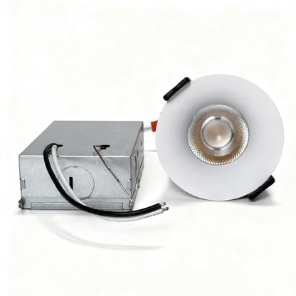 Prime-1B Series Deep Anti-Glare Full Spectrum LED Downlight | 100–130V | 50/100 Pack | 7W / 9W / 12W | 5CCT Adjustable | 24° Beam | White Housing | CRI>95 | Commercial Ceiling Recessed Light