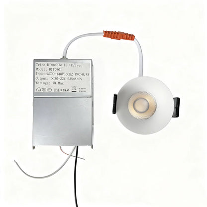Prime-1 Series Deep Anti-Glare Full Spectrum LED Downlight Sample Pack | 100–130V | Choose Any Model (Prime-1A / 1B / 1C) | CRI>95 | 24° Beam | 5CCT Adjustable (2700K–5000K) | White Housing