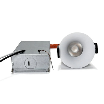 Prime-1B Series Deep Anti-Glare Full Spectrum LED Downlight | 100–130V | 50/100 Pack | 7W / 9W / 12W | 5CCT Adjustable | 24° Beam | White Housing | CRI>95 | Commercial Ceiling Recessed Light