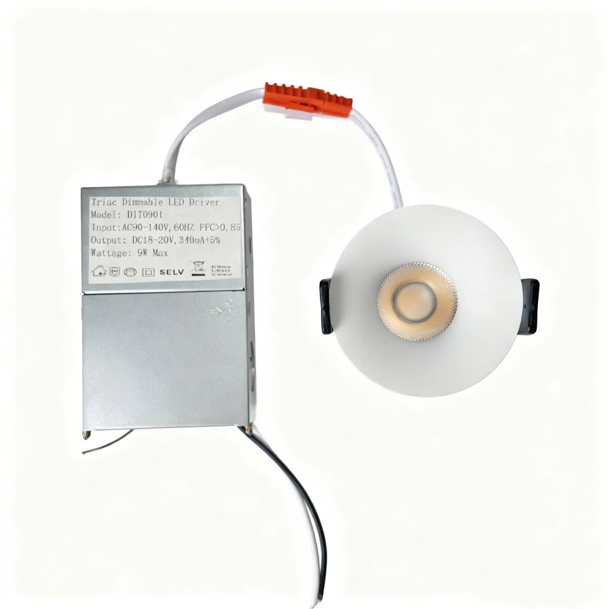 Prime-1 Series Deep Anti-Glare Full Spectrum LED Downlight Sample Pack | 100–130V | Choose Any Model (Prime-1A / 1B / 1C) | CRI>95 | 24° Beam | 5CCT Adjustable (2700K–5000K) | White Housing