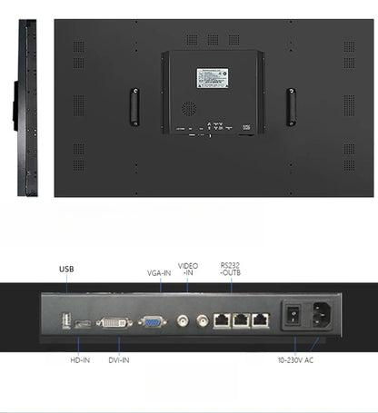 46” BOE LCD Video Wall – 3x2 Kit (6 Panels) | 1920x1080 FHD | 500 nits | Ultra Narrow Bezel 0.88mm / 1.7mm / 3.5mm | HDMI Splicer + Wall Mount Included