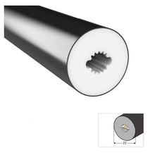 LS Series S22D Black Standard Install LED Neon Profile | ⏀22mm 360 Emitting commercial neon profile | IP67 Waterproof | 8mm PCB Width | Club Decorative Lighting | 5M/500M