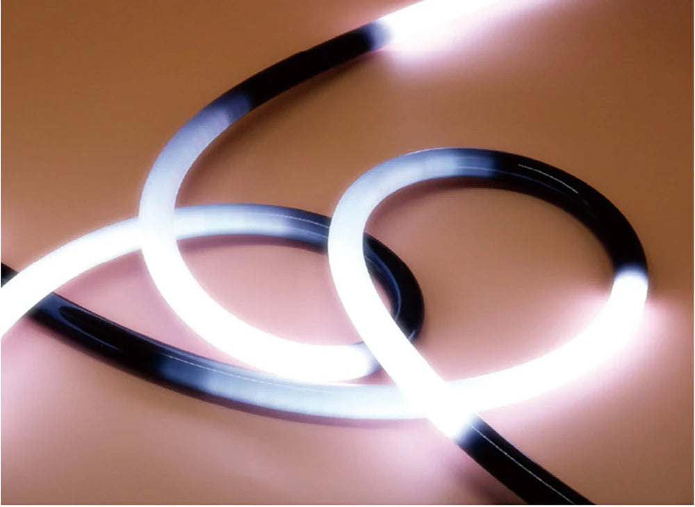 LS Series S22D Black Standard Install LED Neon Profile | ⏀22mm 360 Emitting commercial neon profile | IP67 Waterproof | 8mm PCB Width | Club Decorative Lighting | 5M/500M