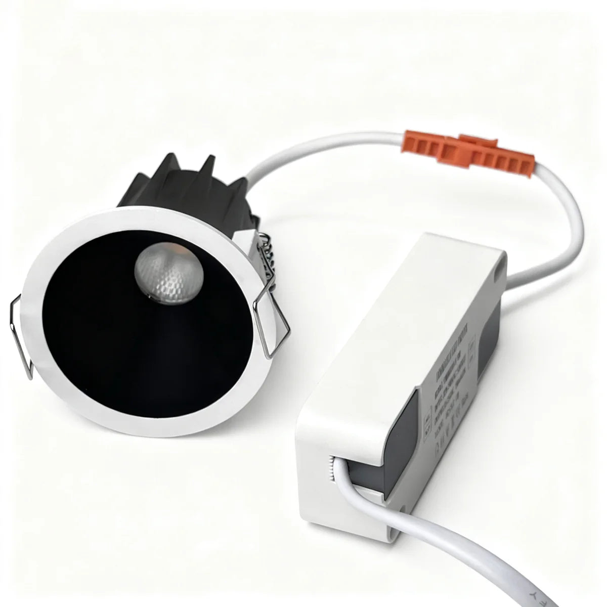 DGEU-Black 5W / 9W Deep Anti-Glare Full Spectrum LED Downlight | 200–240V | 4/100/500 Pack | 3000K / 4000K / 5000K | 24° Beam | White Housing | CRI>95 | Commercial Project Lighting