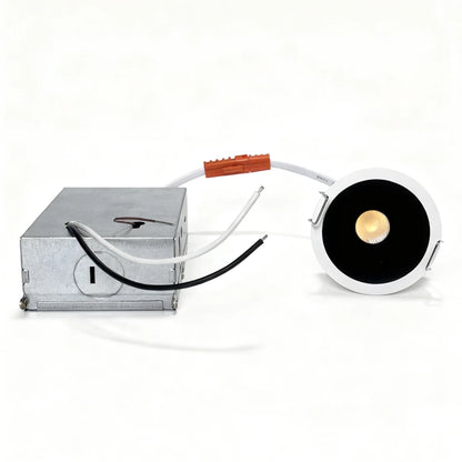 Prime-1C Series Deep Anti-Glare Full Spectrum LED Downlight | 100–130V | 50/100 Pack | 5W / 9W | 5CCT Adjustable | 24° Beam | White Housing | CRI>95 | Commercial Ceiling Recessed Light