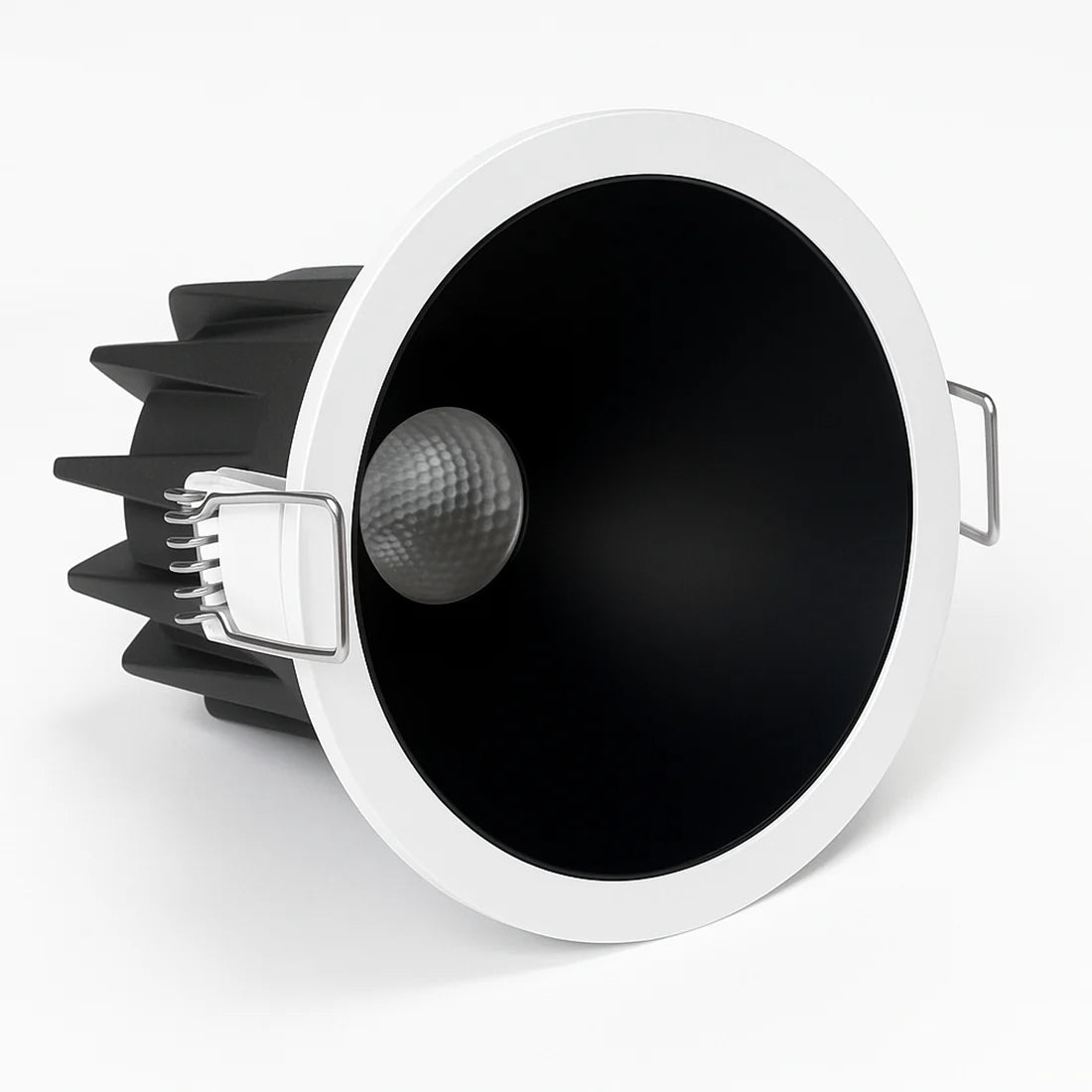 Prime-1C Series Deep Anti-Glare Full Spectrum LED Downlight | 100–130V | 50/100 Pack | 5W / 9W | 5CCT Adjustable | 24° Beam | White Housing | CRI>95 | Commercial Ceiling Recessed Light