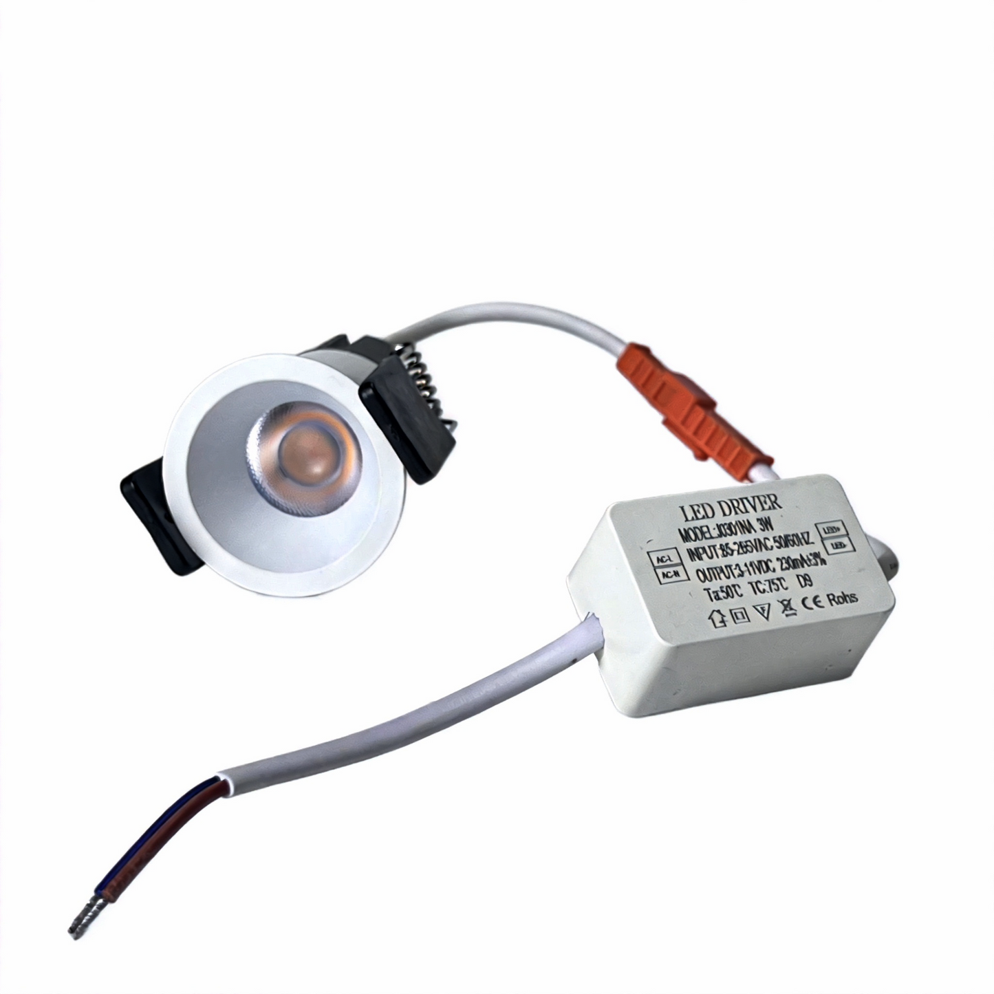 Special-5 Series Deep Anti-Glare Mini LED Downlight | 3W / 5W | Ø1.38″ Cutout | 24° Beam | 100–240V | CRI>95 Full Spectrum | White Housing | Non-Dimmable | Precision Accent Lighting | 4 / 10-Pack