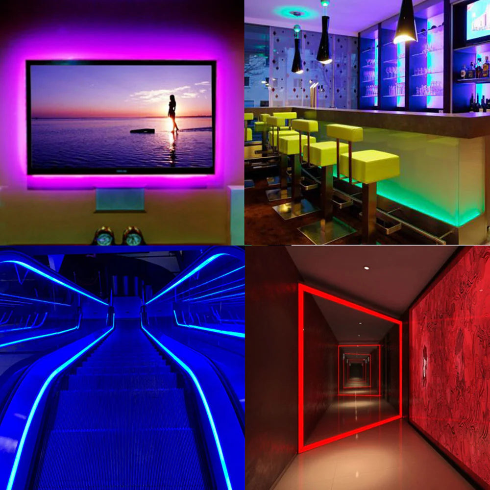 RGBW / RGBWW / RGBCCT COB Flexible LED Strip Light - 12V / 24V | 756 LEDs/m | 12mm PCB | RGB Color Changing | Dot-Free Continuous Lighting | Non-Waterproof | for Cabinets, Kitchen & Office Lighting | 50/500M