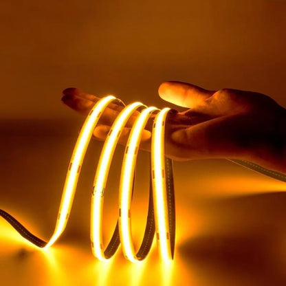 8MM Wide COB Flexible LED Strip Light - 12V / 24V | 8mm PCB | 320 / 480 / 512 LEDs/M | CRI 80+ | Dot-Free Continuous Lighting | Non-Waterproof | 3000K / 4000K / 6500K / Red / Blue / Green / Pink / Yellow | for Cabinets,Kitchen Office Lighting | 50/500M
