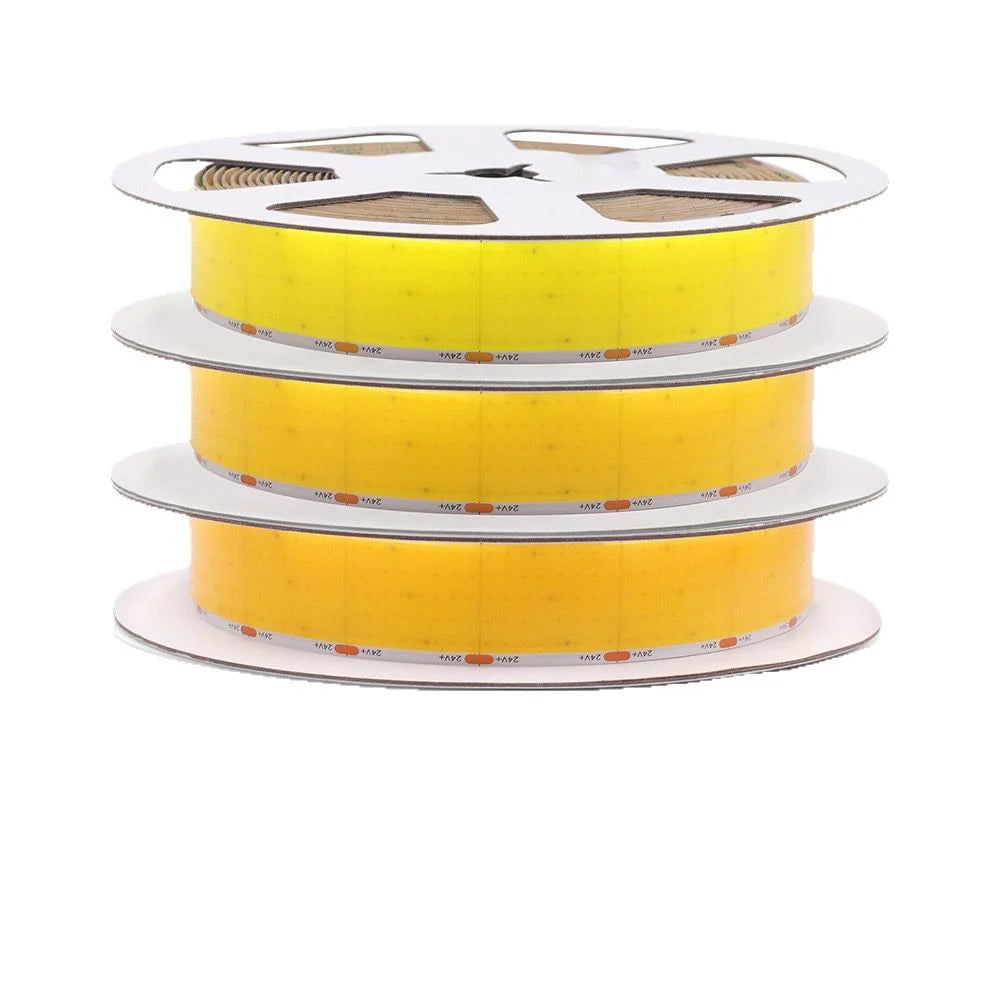 Five Row COB Flexible LED Strip Light - 24V | 30mm PCB | 1600 LEDs/M | CRI 90+ | Dot-Free Continuous Lighting | 3000K / 4000K / 6500K | Non-Waterproof | for Cabinets,Kitchen Office Lighting | 50/500M