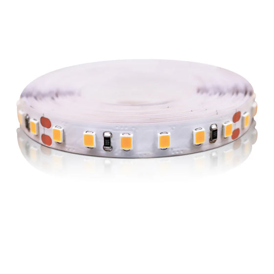 DC12V SMD2835 Full Spectrum LED Strip Light – CRI 97+ | 600 LEDs (120 LEDs/M) | 2700K / 3000K / 4000K / 5500K / 6500K | 16W/M | 8mm PCB | CRI 97+ | IP00 / IP67 | Under Cabinet, Mirror & Bedroom Accent Lighting | 50/500M