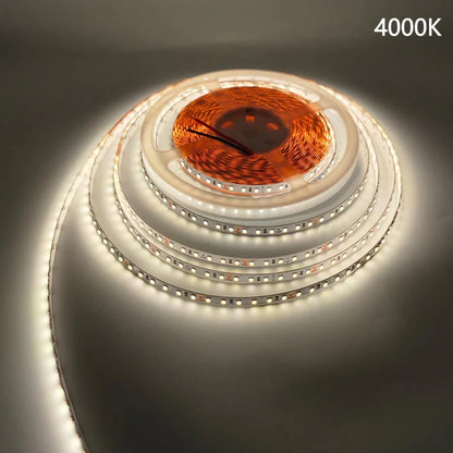 DC12V SMD2835 Full Spectrum LED Strip Light – CRI 97+ | 600 LEDs (120 LEDs/M) | 2700K / 3000K / 4000K / 5500K / 6500K | 16W/M | 8mm PCB | CRI 97+ | IP00 / IP67 | Under Cabinet, Mirror & Bedroom Accent Lighting | 50/500M