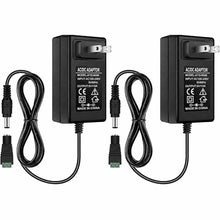 DC 5V Wall Plug LED Adapter 25W, AC 100–240V Input, Black Housing Wall Plug LED Adapter with US Plug - for LED Strip Lights, Routers, USB Devices and Electronics