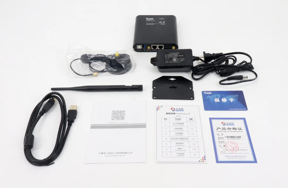 Colorlight A35 Multimedia Player Box w/ 0.35 Million Pixels Loading Capacity